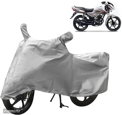 Autoretail Waterproof Two Wheeler Cover For Tvs Pheonix Silver-thumb0