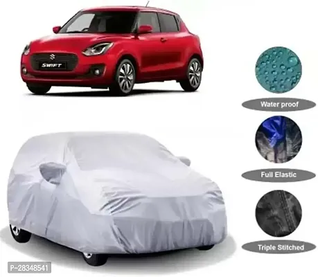 Car Cover For Maruti Swift With Mirror Pockets-thumb0