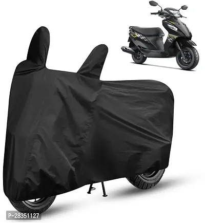 Water-Resistant Two Wheeler Bike Cover For Suzuki Lets Black