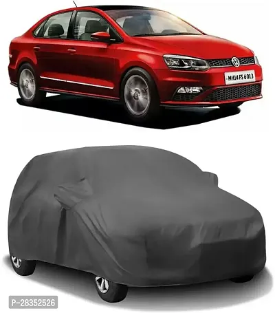 Stylish Car Cover For Volkswagen Vento - With Mirror Pockets - Grey