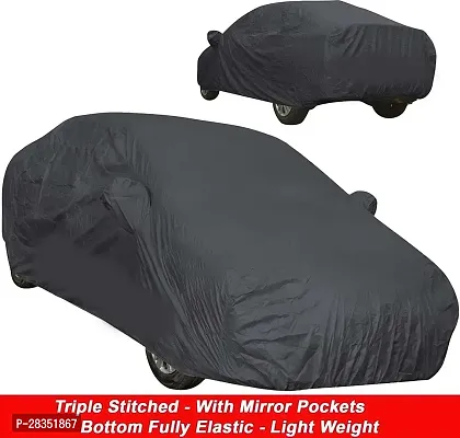 Classic Car Cover For Maruti Suzuki Fronx ,With Mirror Pockets ,Grey-thumb2