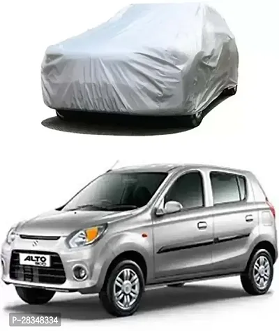Dustproof Car Body Cover For Maruti Suzuki Alto 800 2000-2012 - Silver Matty-thumb0
