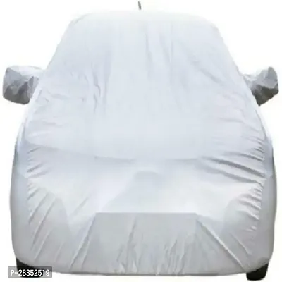 Stylish Car Cover For Tata Sumo - With Mirror Pockets - Silver-thumb2