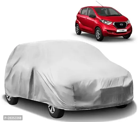 Stylish Car Cover For Datsun Redi-Go - Without Mirror Pockets - Silver