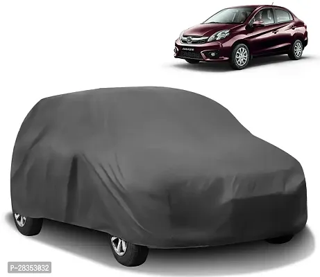 Autoretail Car Cover For Honda Amaze Without Mirror Pockets Grey-thumb0