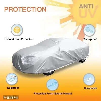 Autoretail Car Cover For Nissan Terrano Without Mirror Pockets Silver-thumb3