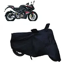 Autoretail Two Wheeler Cover For Bajaj ,Pulsar Rs 200, Black-thumb1