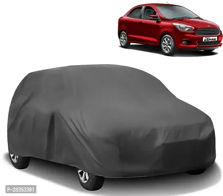 Stylish Car Cover For Ford Figo Aspire - Without Mirror Pockets - Grey