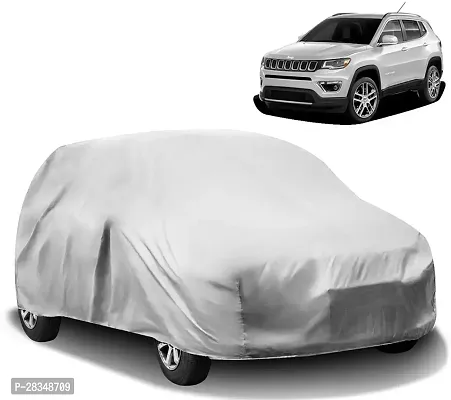 Autoretail Car Cover For Jeep Compass Without Mirror Pockets Silver