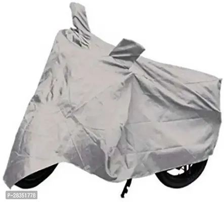 Worldlookenterprises Two Wheeler Cover For Bajaj - Ct 100, Silver