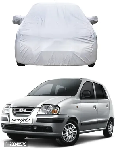 Car Cover For Hyundai Santro Xing With Mirror Pockets-thumb0