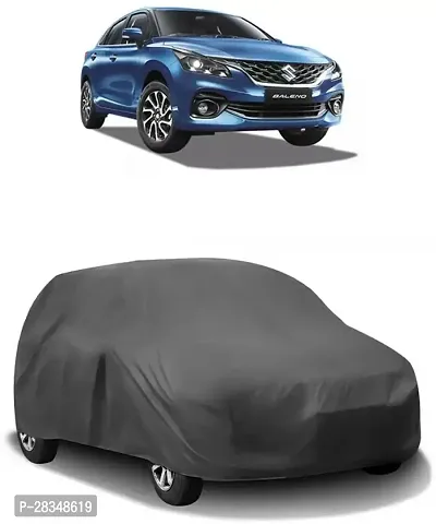 Autoretail Car Cover For Maruti Suzuki Baleno Without Mirror Pockets Grey