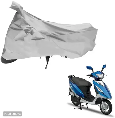 Autoretail Two Wheeler Cover For Tvs Scooty Streak, Silver