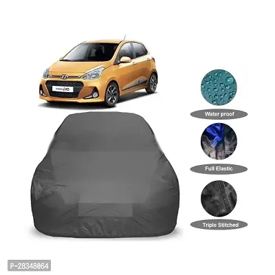 Classic Car Cover For Hyundai I-10 Grand Nios Uv Protection Grey-thumb0