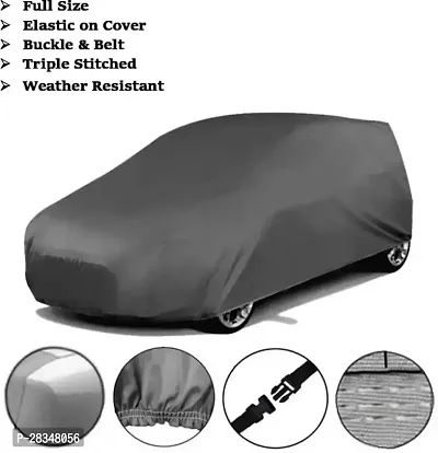 Classic Heat Resistant  Waterproof Residenet Car Cover Compatible With Maruti Alto_K-10 Without Mirror Pocket Grey