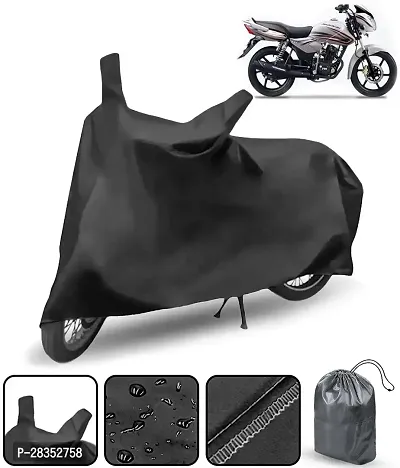 Stylish Waterproof Two Wheeler Cover For Tvs - Pheonix, Black