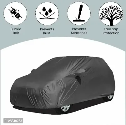 Autoretail Car Cover For Honda Jazz Without Mirror Pockets Grey-thumb4