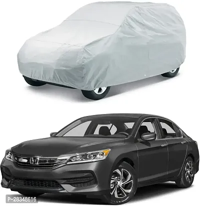 Autoretail Car Cover For Honda Accord Without Mirror Pockets Silver