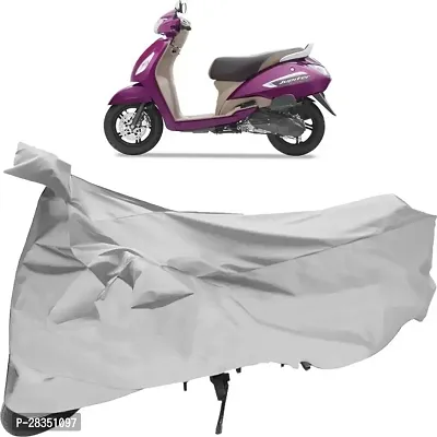 Water-Resistant Enterprises Two Wheeler Bike Cover For Tvs Jupiter Silver