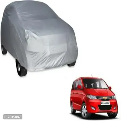 Classic Car Cover For Chevrolet Enjoy ,Without Mirror Pockets ,Silver-thumb0