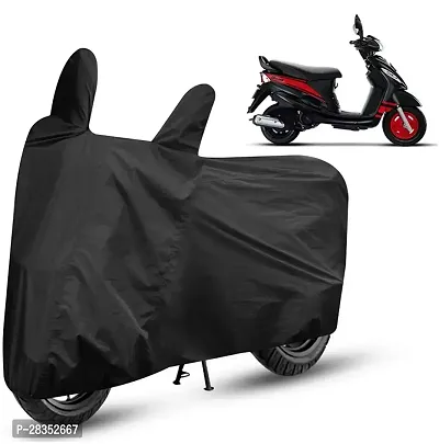 Autoretail Two Wheeler Cover For Mahindra Rodeo Rz, Black-thumb0