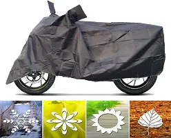 Akshita Enterprises Two Wheeler Cover For Bajaj Discover 100 Dts-I, Black-thumb2