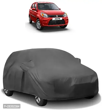 Stylish Car Cover For Maruti Suzuki Alto - With Mirror Pockets - Grey