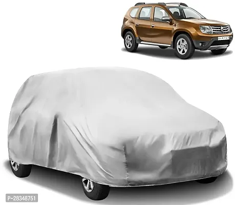 Autoretail Car Cover For Renault Duster Without Mirror Pockets Silver-thumb0