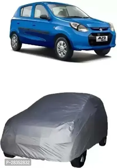 Designer Car Cover For Maruti Suzuki Alto Silver