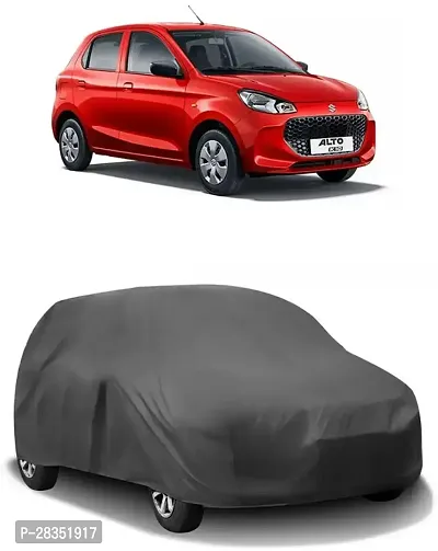 Classic Car Cover For Maruti Suzuki Alto K10 ,Without Mirror Pockets ,Grey-thumb0