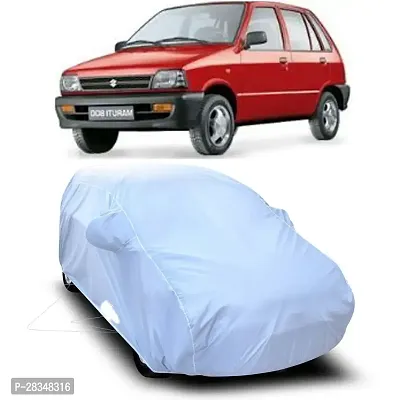 Car Cover For Maruti Suzuki 800 Best Material Quality Maruti 800 Car Cover/Maruti 800 Car Cover Dust Proof Maruti Suzuki 800 Car Cover/Car Cover For Maruti 800 Silver-thumb0