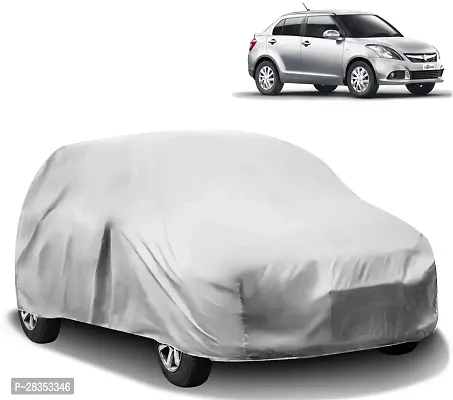 Stylish Car Cover For Maruti Swift Dzire - Without Mirror Pockets - Silver-thumb0