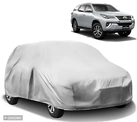 Classic Car Cover For Toyota Fortuner ,Without Mirror Pockets ,Silver