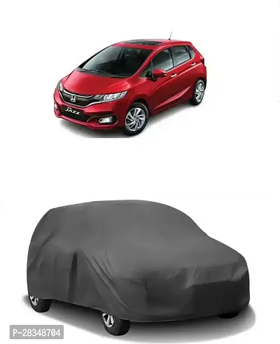 Autoretail Car Cover For Honda Jazz Without Mirror Pockets Grey