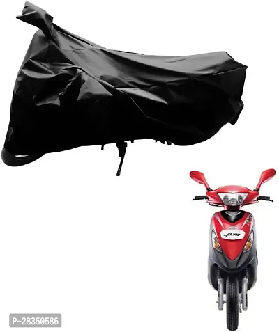 Autoretail Two Wheeler Cover For Mahindra Flyte, Black-thumb0