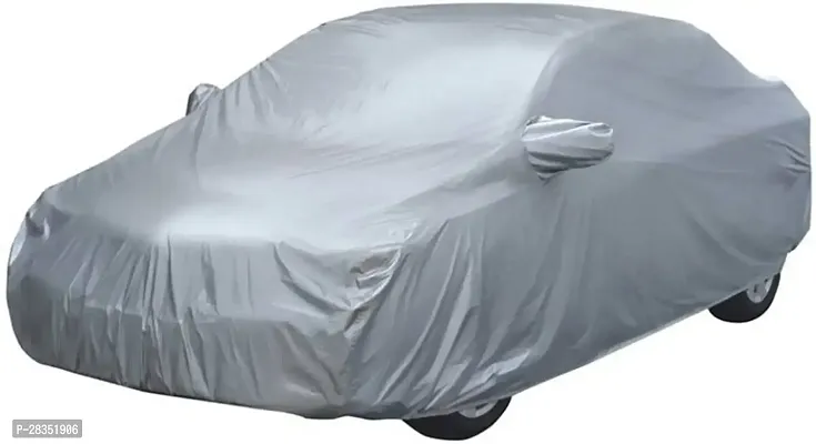 Classic Car Cover For Tata Indigo Cs ,With Mirror Pockets ,Silver-thumb2