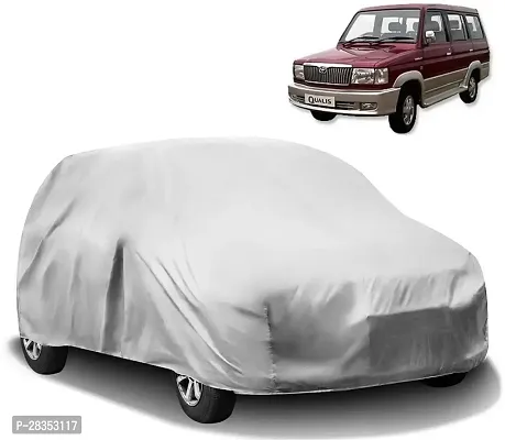 Autoretail Car Cover For Toyota Qualis Without Mirror Pockets Silver-thumb0