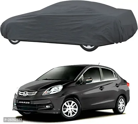 Designer Car Cover Without Mirror Pockets For Hyundai Xcent-Grey-thumb2