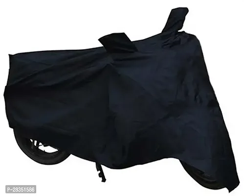 Water Repellent Two Wheeler Cover For Universal For Bike Black-thumb0
