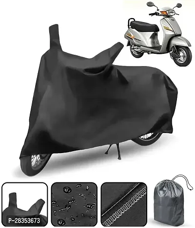 Modern Waterproof Two Wheeler Cover For Honda Activa, Black