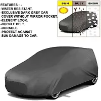 Stylish Car Cover For Ford Fiesta, Verna, Lancer, Vento, Amaze, Dzire, Sx4 - Grey-thumb1