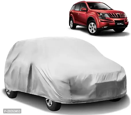 Autoretail Car Cover For Mahindra Xuv 500 Without Mirror Pockets Silver-thumb0