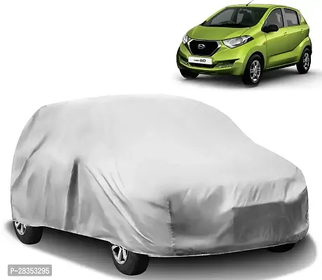 Stylish Car Cover For Datsun Redi-Go - Without Mirror Pockets - Silver