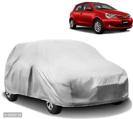 Autoretail Car Cover For Toyota Etios Liva Without Mirror Pocketssilver-thumb0