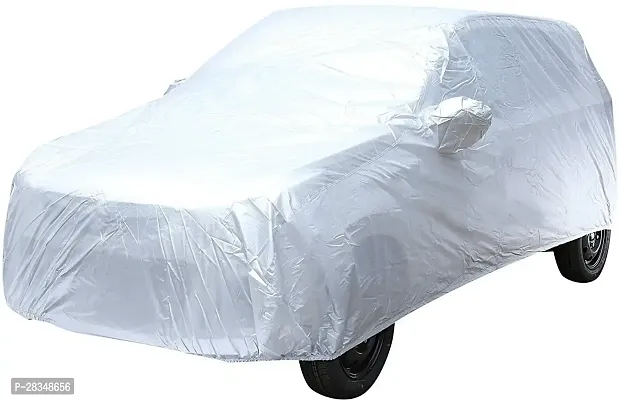 Autoretail Car Cover For Maruti Suzuki Ertiga With Mirror Pockets Silver-thumb2