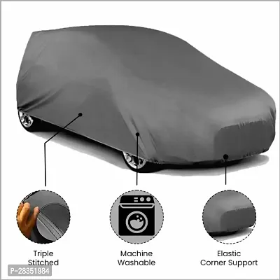 Classic Car Cover For Kia Seltos ,With Mirror Pockets ,Grey-thumb3