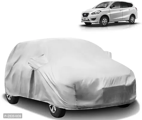 Classic Car Cover For Datsun Go+ ,With Mirror Pockets ,Silver