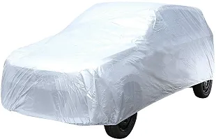 Classic Car Cover For Mahindra Kuv100 ,Without Mirror Pockets ,Silver-thumb1