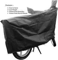 Water-Resistant Enterprises Two Wheeler Bike Cover For Honda Livo Black-thumb3