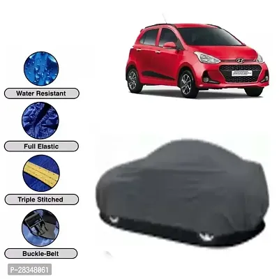 Classic Car Cover For Hyundai I-10 Grand Nios Uv Protection Grey-thumb0